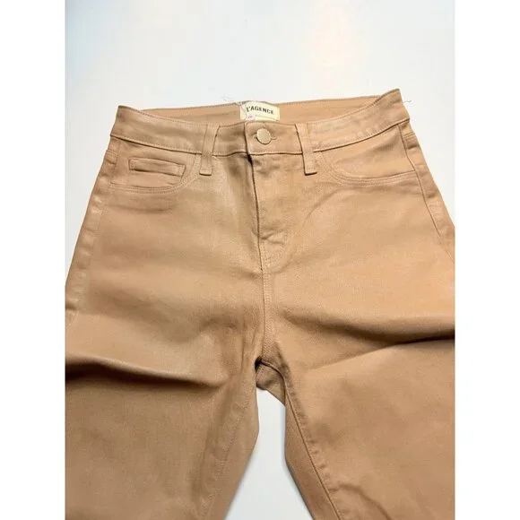 L’AGENCE Metallic Sand Coated Jeans Size 26 - Picture 16 of 16